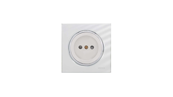 کلید و پریز کامل سفید گلس اسپرت آلفا برند ویرا