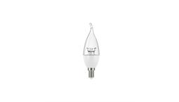 لامپ شمعی اشکی شفاف 7 وات سرپیچ E14 برند افق کد LAMP-LED-OFOGH-7W-SHA
