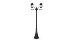 چراغ پارکی دو شاخه سارینا سربالا برند شب تاب مدل لونا کد SH-110452111/SH-119172001