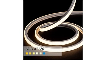 ریسه Neon Flex با تراشه 2835 تراکم 120 مدل FLAT - با تکنولوژی بدون سیم برند لوپ لایت کد LA-FLATNEON120-ESTANDARD