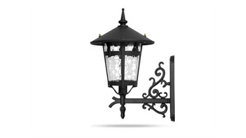 چراغ دیواری برند شب تاب شاخه رز سربالا مدل آبنوس کد SH-110579131