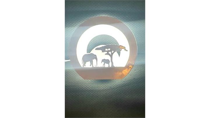 چراغ دیواری طرح دار فلکسی SMD کد 506