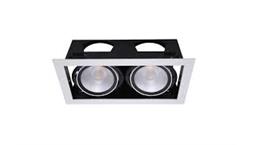 چراغ LED Spotlight Grid HJ دو تایی بدنه فلزی 80 وات برند opple کد LED Spotlight Grid HJ 80W White