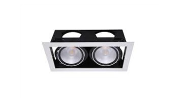 چراغ LED Spotlight Grid HJ دو تایی بدنه فلزی 80 وات برند opple کد LED Spotlight Grid HJ 80W White