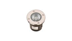 چراغ دفنی گرد کوچک ضد آب (IP65) بدنه استیل نور آفتابی برند ستاره شمال کد WE12