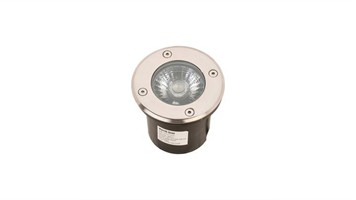چراغ دفنی گرد کوچک ضد آب (IP65) بدنه استیل نور آفتابی برند ستاره شمال کد WE12