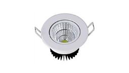 چراغ سقفی توکار 6 وات بدنه آلومینیومی برند افراتاب کد AF-SD-6W-ADJ
