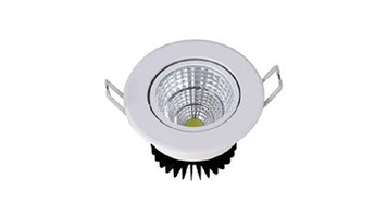 چراغ سقفی توکار 6 وات بدنه آلومینیومی برند افراتاب کد AF-SD-6W-ADJ