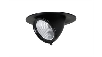 چراغ توکار الینا زاویه پذیر با ماژول برق مستقیم نور آفتابی مشکی برند مازی نور کد M585EMD6LED2830-BL