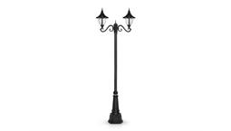 چراغ پارکی دو شاخه سناتور سربالا برند شب تاب مدل سلطنتی کد SH-110472031/SH-119212001