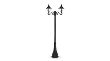 چراغ پارکی دو شاخه سناتور سربالا برند شب تاب مدل سلطنتی کد SH-110472031/SH-119212001