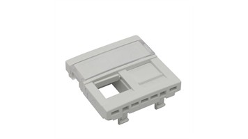 فیس پلیت پهن دو پورت سفید 45*45 برند ایفاپل کد 45971SBR