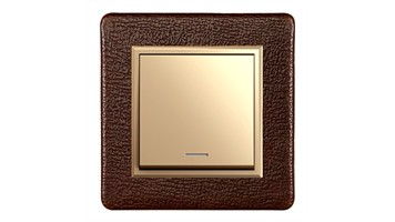 کلید پریز مدل برلیان چرم با میانی رنگی برند ایران الکتریک کد KLIDPRIZ-IRAN ELECTRIK-BRILLIAN-CHARM RANGI