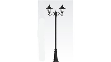 چراغ پارکی دو شاخه سناتور سربالا برند شب تاب مدل چتری کد SH-1105482031/SH-119162001