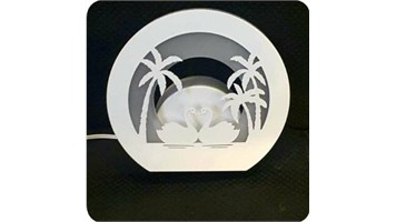 چراغ دیواری طرح دار فلکسی SMD کد 504