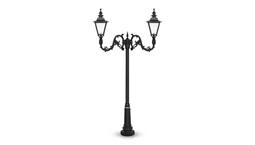 چراغ پارکی دوشاخه سپیدار سربالا برند شب تاب مدل انگلیسی کد SH-110742271/SH-119182001