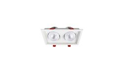 چراغ توکار 2 در 36 برند شعاع کد SH-6702- 2x36W
