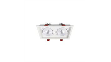 چراغ توکار 2 در 36 برند شعاع کد SH-6702- 2x36W